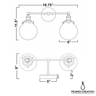 VANITY LIGHT MODEL NO. 8207