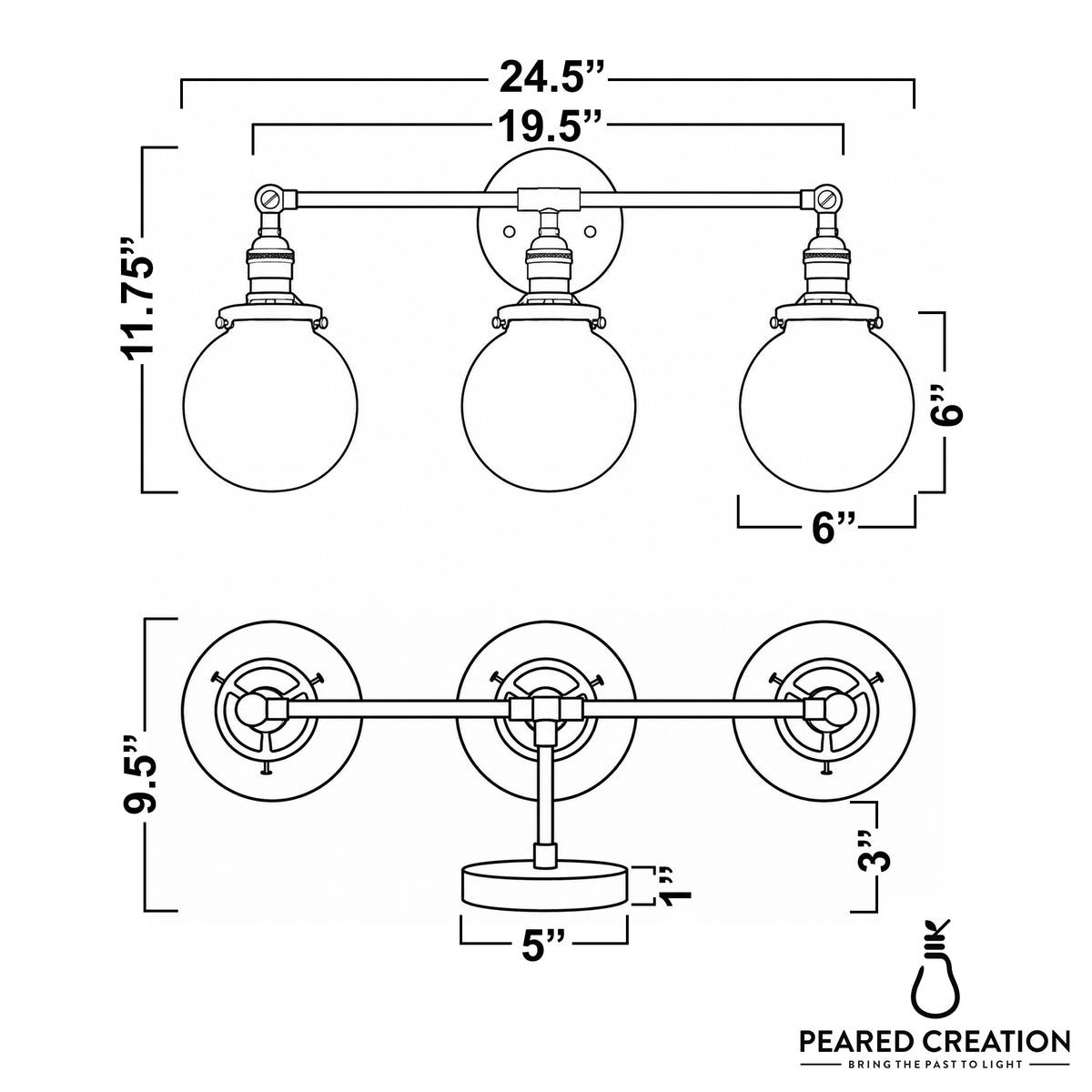 VANITY LIGHT MODEL NO. 8241