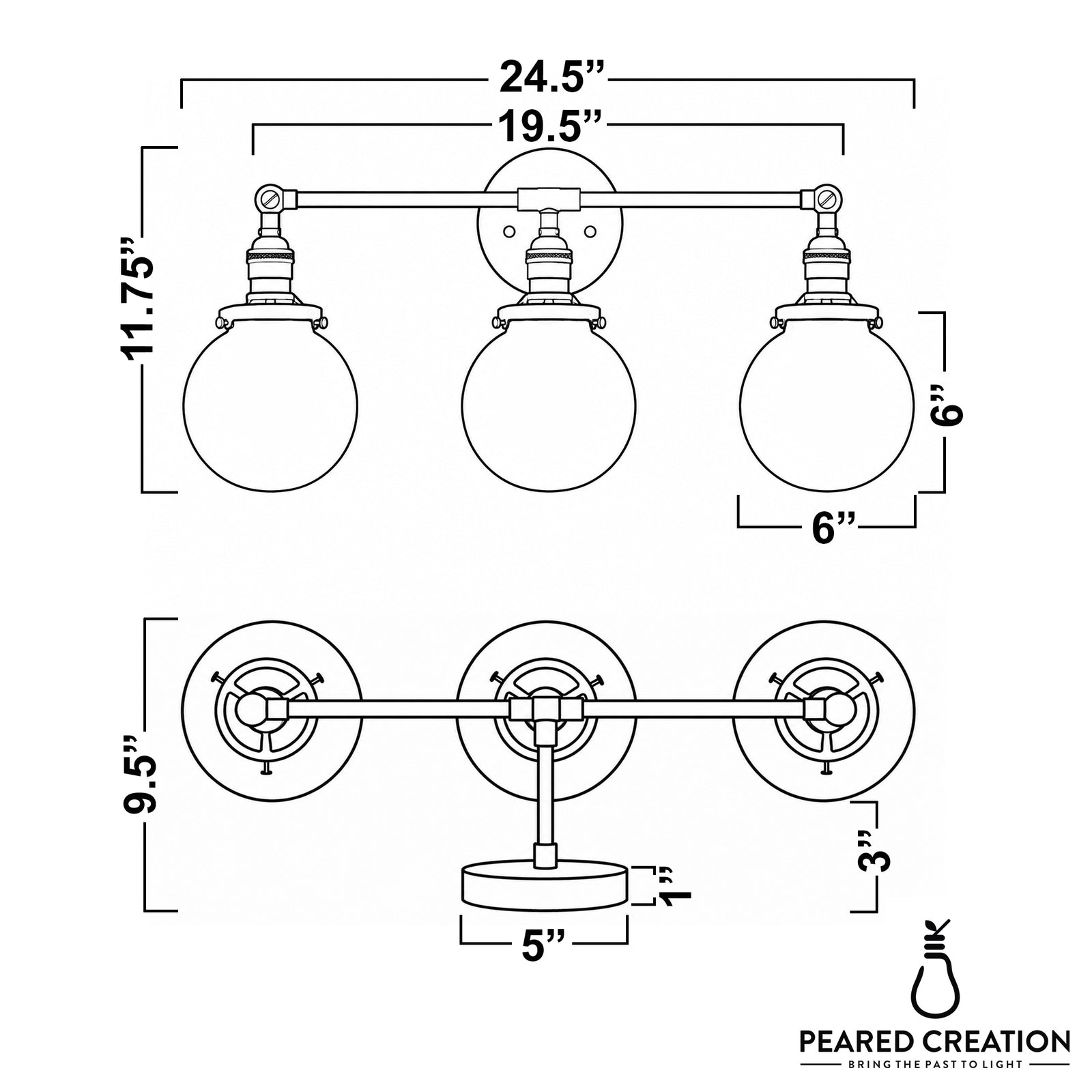 VANITY LIGHT MODEL NO. 8241