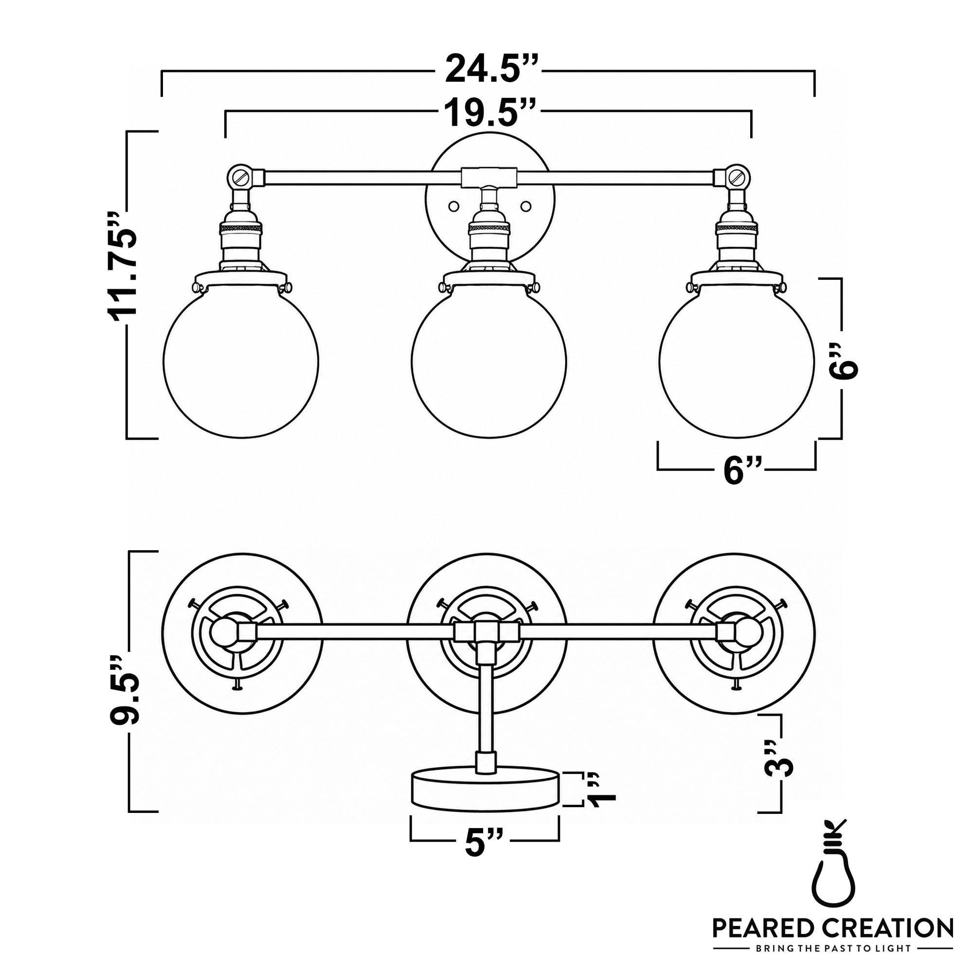 VANITY LIGHT MODEL NO. 8241