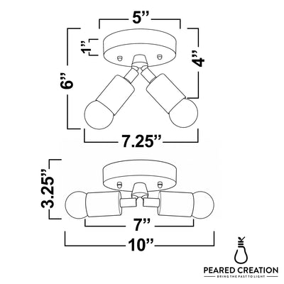 CEILING LIGHT MODEL NO. 6617