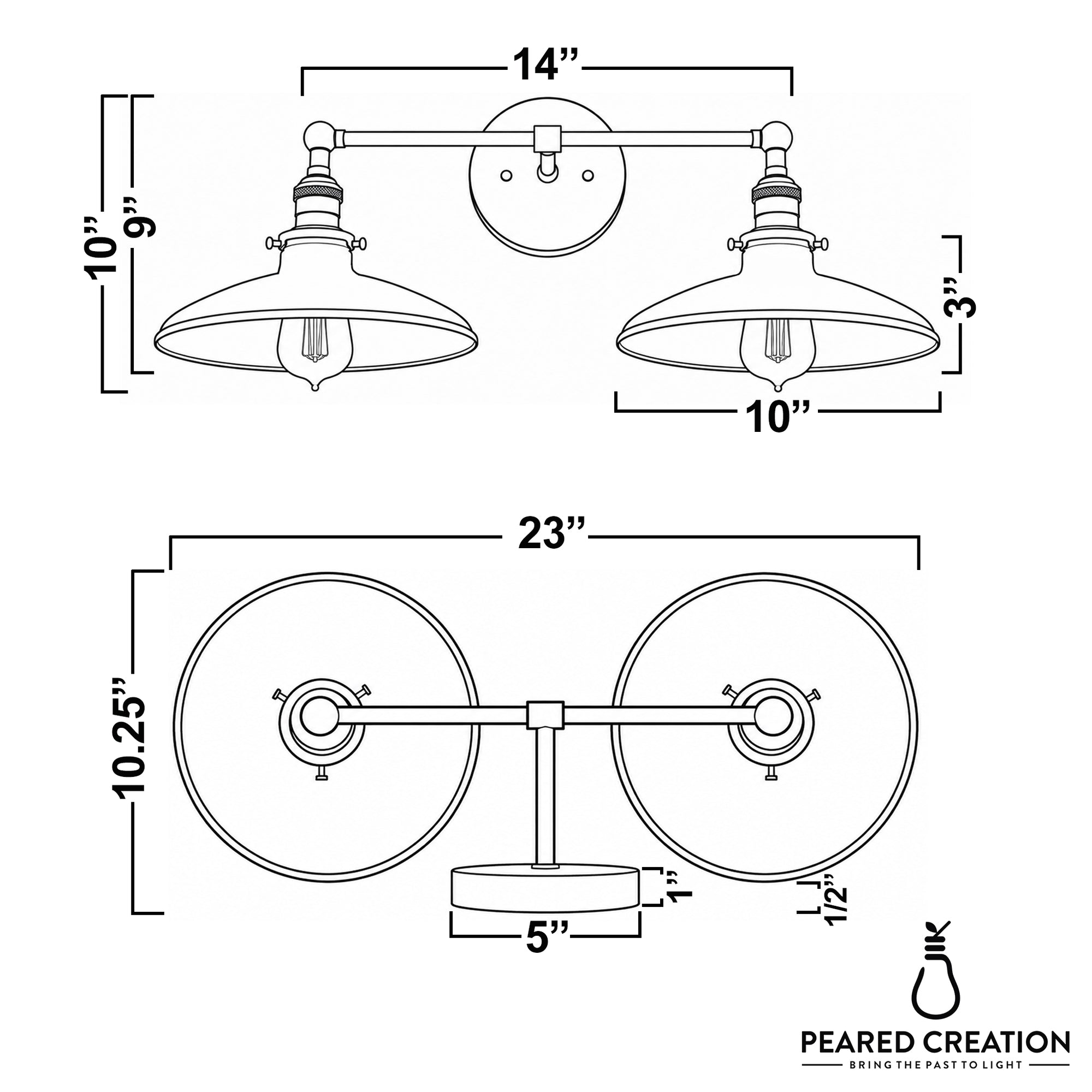 VANITY LIGHT MODEL NO. 6297
