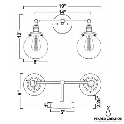 VANITY LIGHT MODEL NO. 5657
