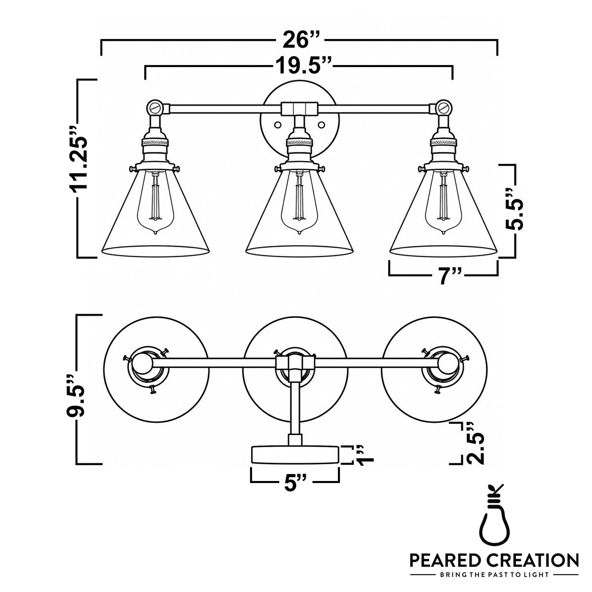 VANITY LIGHT MODEL NO. 4498