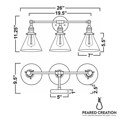 VANITY LIGHT MODEL NO. 4498