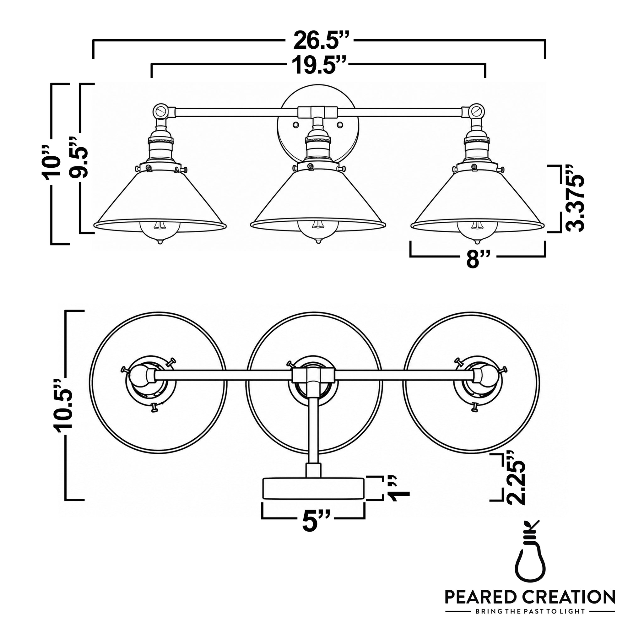 VANITY LIGHT MODEL NO. 2492