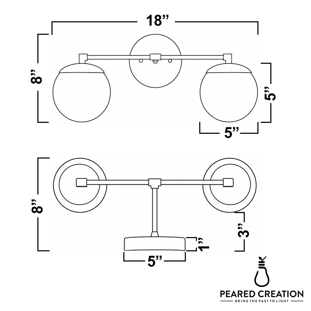 VANITY LIGHT MODEL NO. 7464