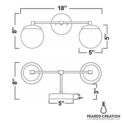 VANITY LIGHT MODEL NO. 7464