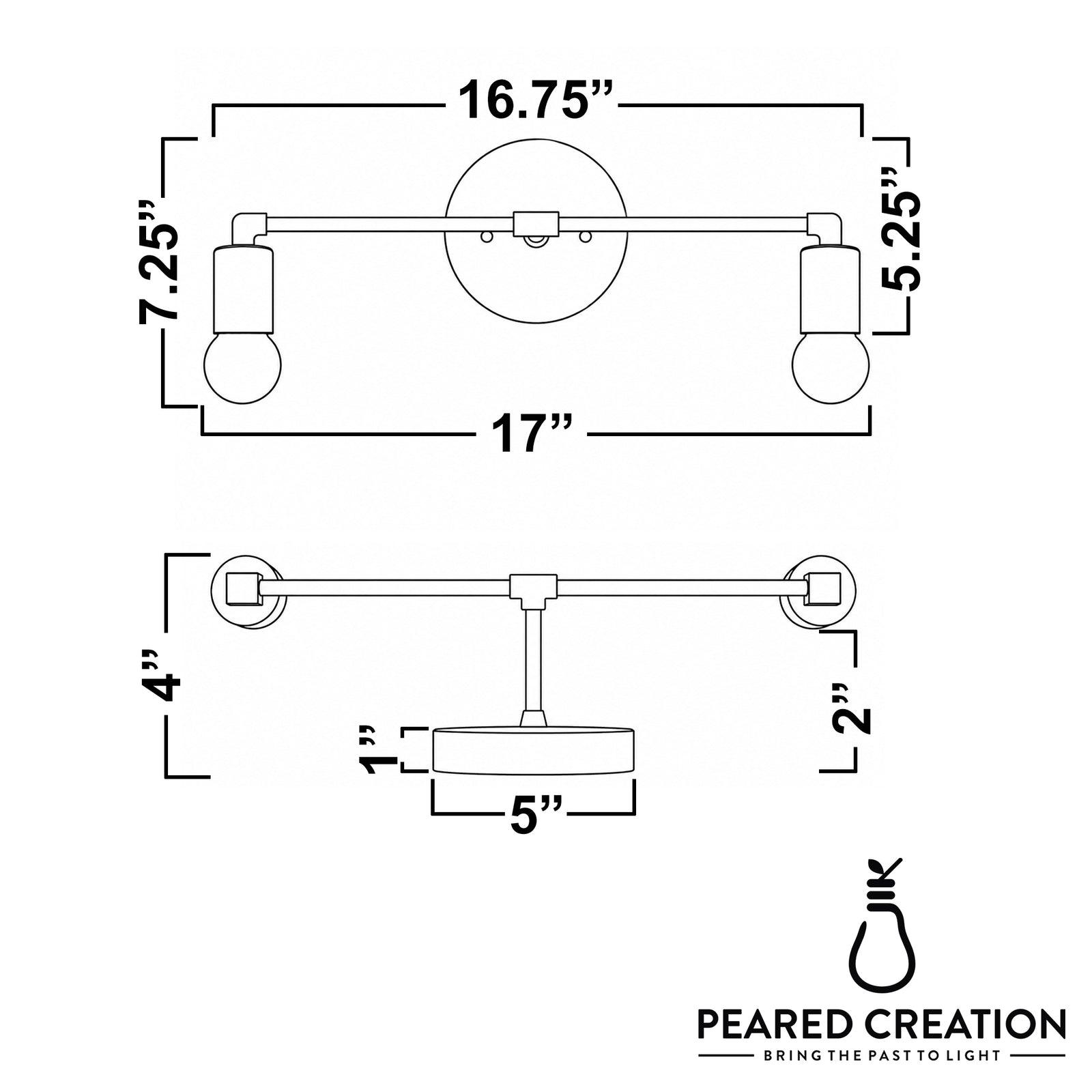 VANITY LIGHT MODEL NO. 8412