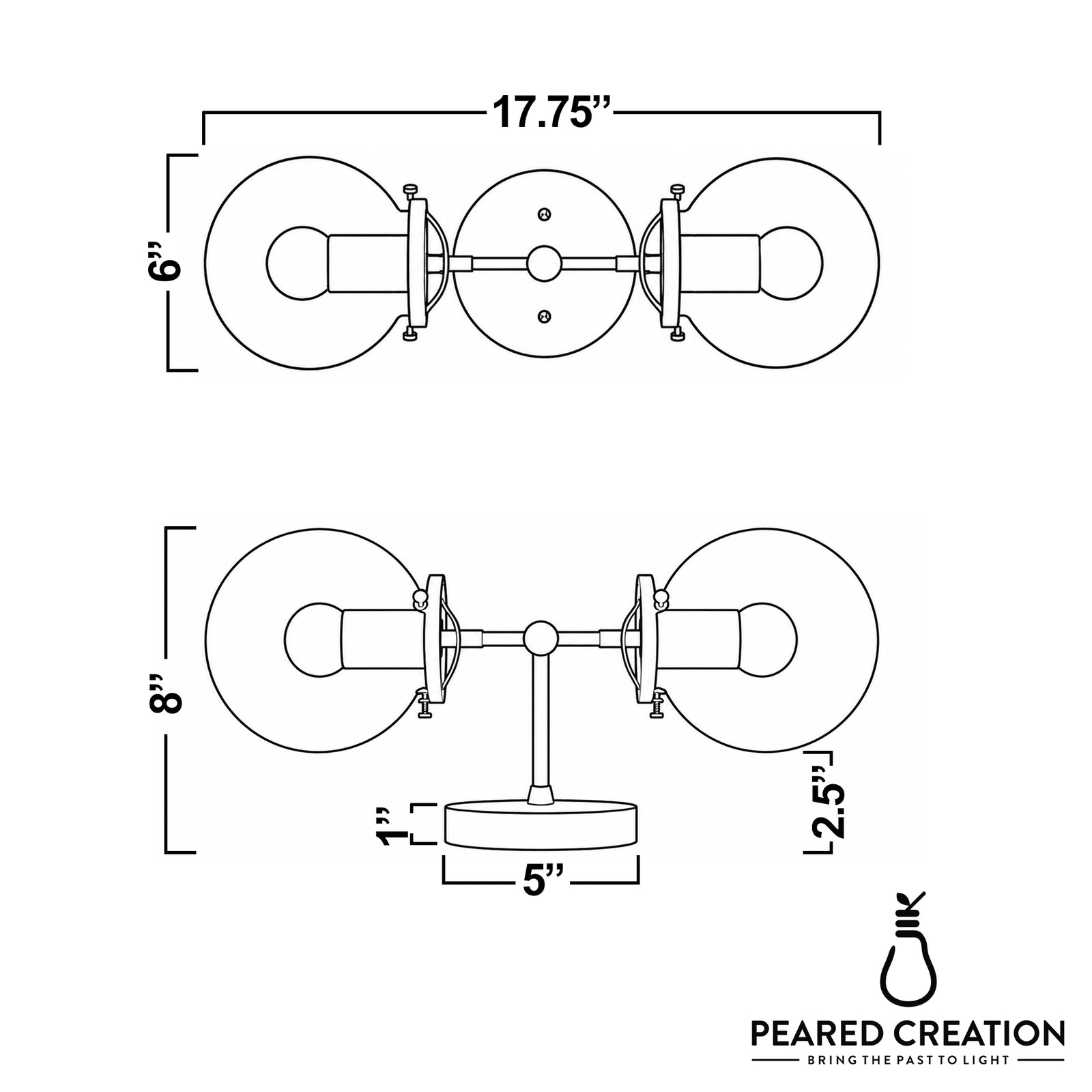 VANITY LIGHT MODEL NO. 8983