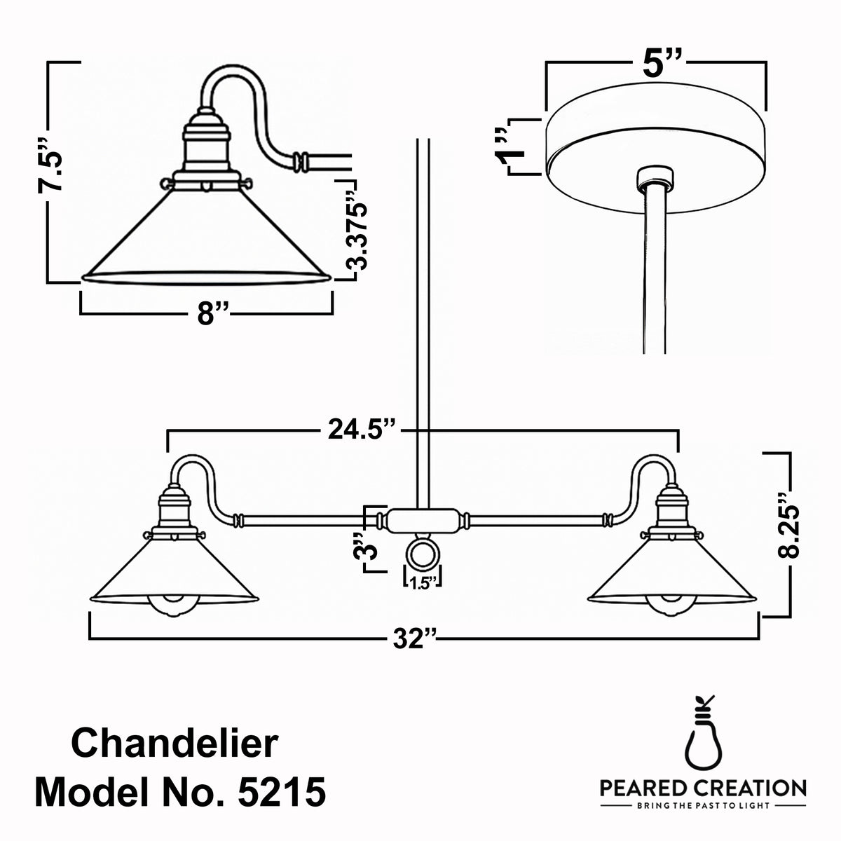 CHANDELIER MODEL NO. 5215