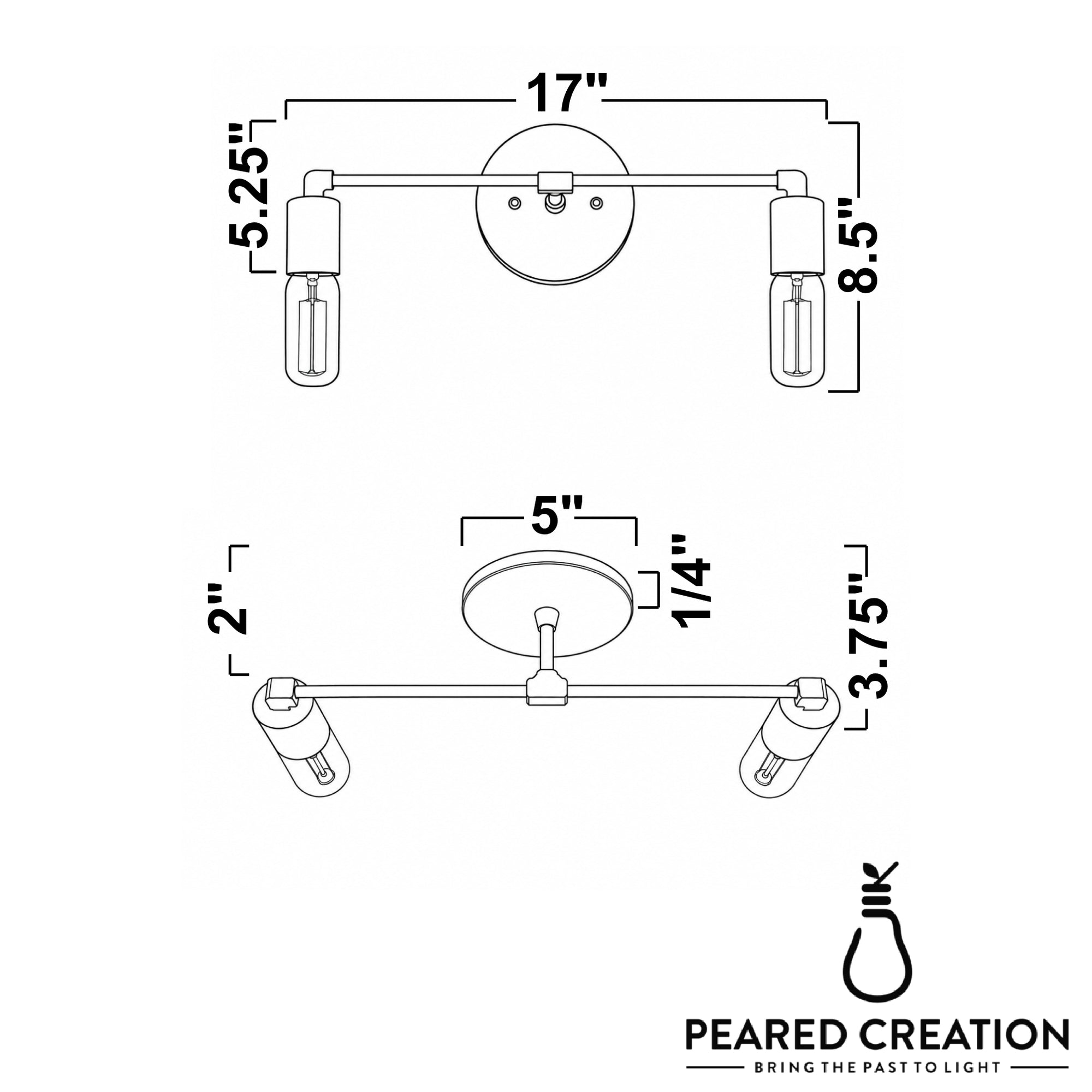 VANITY LIGHT MODEL NO. 3289