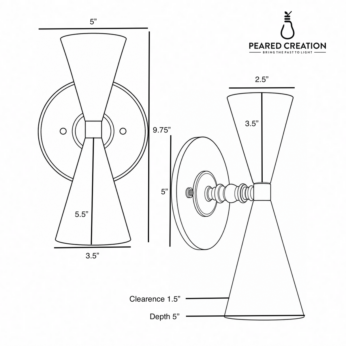 SCONCE MODEL NO. 5895