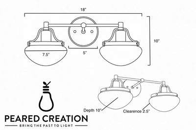 VANITY LIGHT MODEL NO. 2448