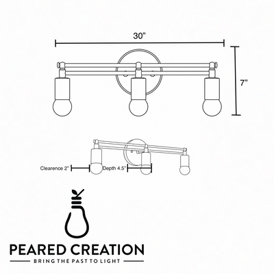VANITY LIGHT MODEL NO. 8256