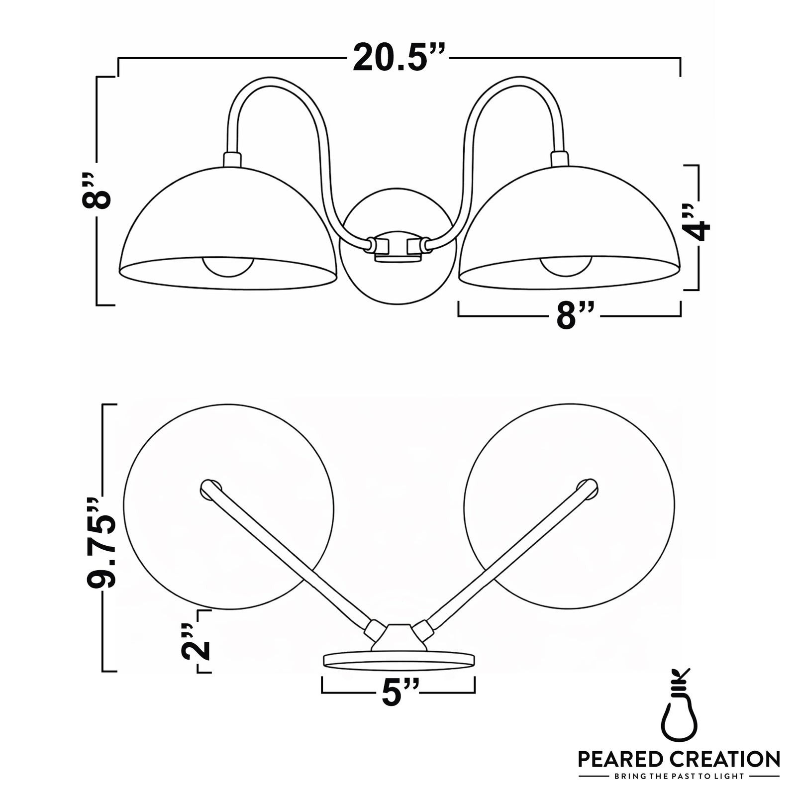 VANITY LIGHT MODEL NO. 9098