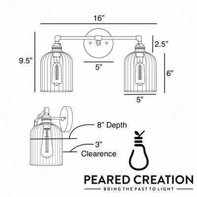 VANITY LIGHT MODEL NO. 1121