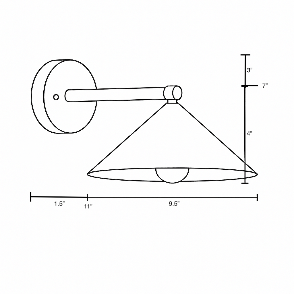 SCONCE MODEL NO. 1101