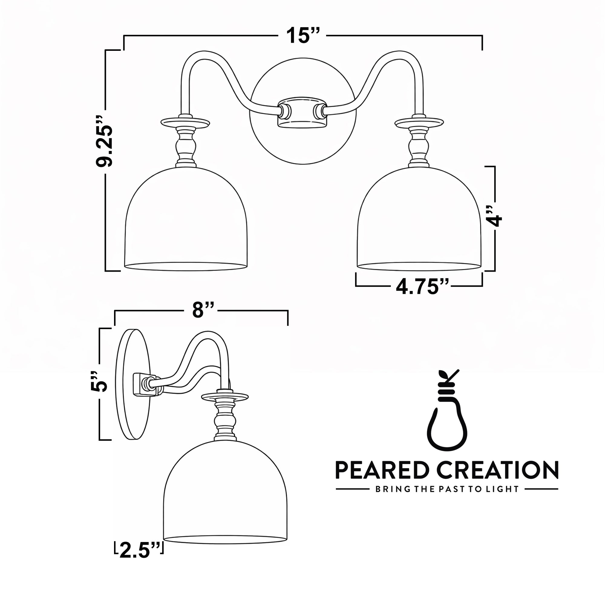 VANITY LIGHT MODEL NO. 8710
