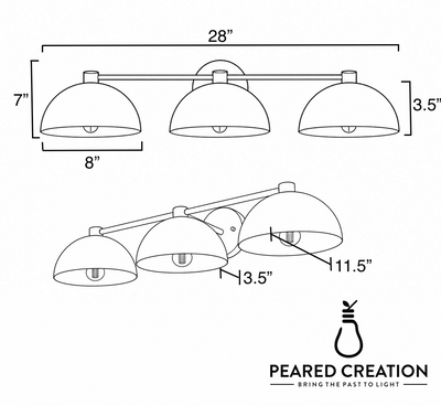 VANITY LIGHT MODEL NO. 1159