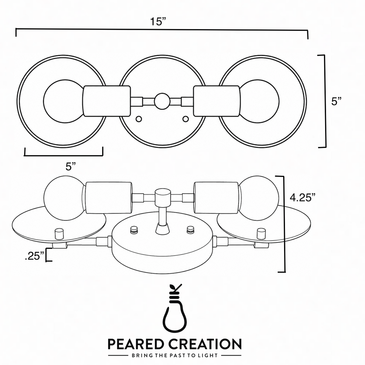 VANITY LIGHT MODEL NO. 1006
