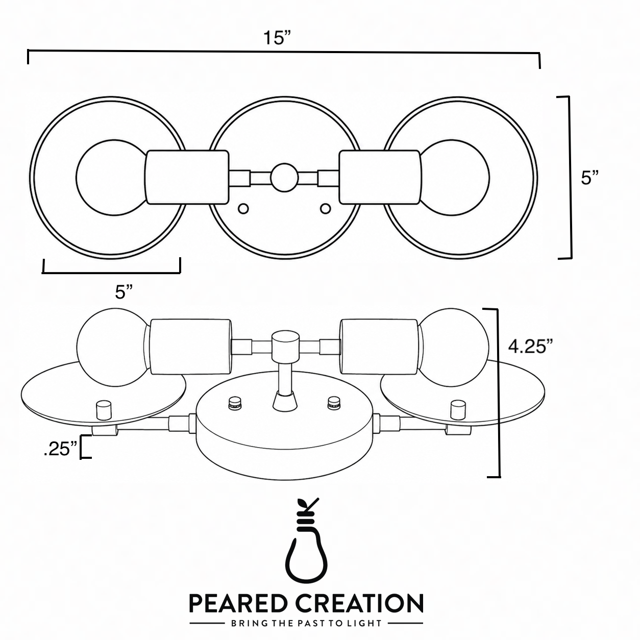 VANITY LIGHT MODEL NO. 1006