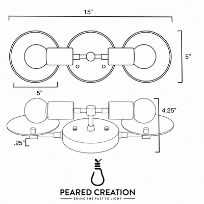 VANITY LIGHT MODEL NO. 1006