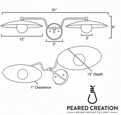 VANITY LIGHT MODEL NO. 1110
