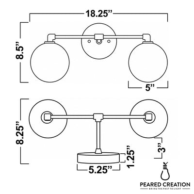 VANITY LIGHT MODEL NO. 1151