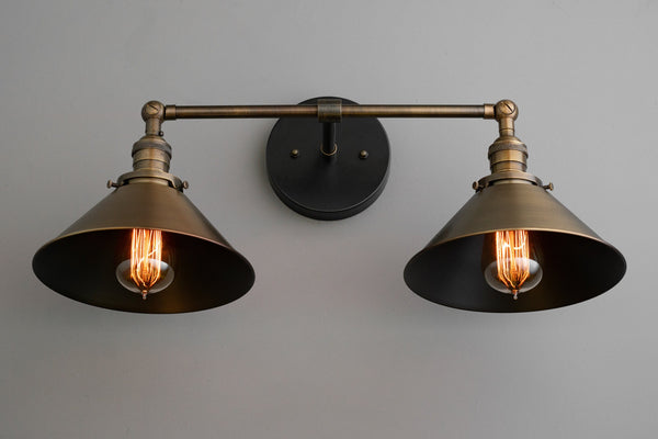 Steampunk vanity light cheap