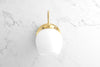 SCONCE MODEL No. 7283-Art Deco Wall Lights with a Raw Brass finish. Designed and produced by DECOCREATIONStudio at Peared Creation