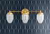 3 Bulb Vanity - Skyscraper Shade - Bathroom Vanity Light - Bathroom Wall Sconce - Wall Light - Mirror Light - Model No. 3918