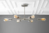Six Bulb Chandelier - Black Ceiling Light Fixture - Edison Sputnik - Modern Industrial Lighting - Chandelier - Model No. 6673