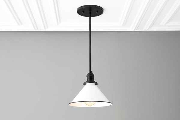 White cone pendant hotsell