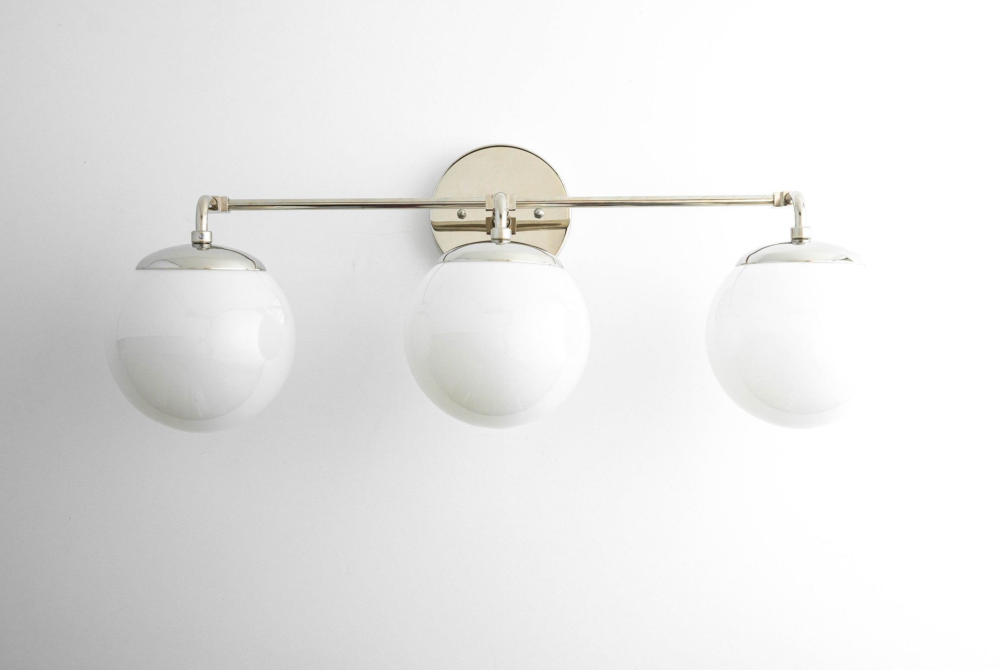 3 GLASS GLOBE VANITY LIGHT MODEL No. 9319 Peared Creation
