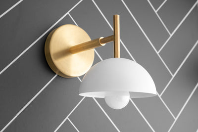 Modern Farmhouse - Kitchen Lighting - Wall Sconce - Brass Sconce - Wall Lamp - Model No. 0720