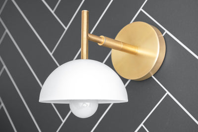 Modern Farmhouse - Kitchen Lighting - Wall Sconce - Brass Sconce - Wall Lamp - Model No. 0720