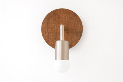 Minimalist Lamp - Oak Finish Wood Sconce - Bedside Lamp - Light Fixture - Wall Light - Model No. 5114