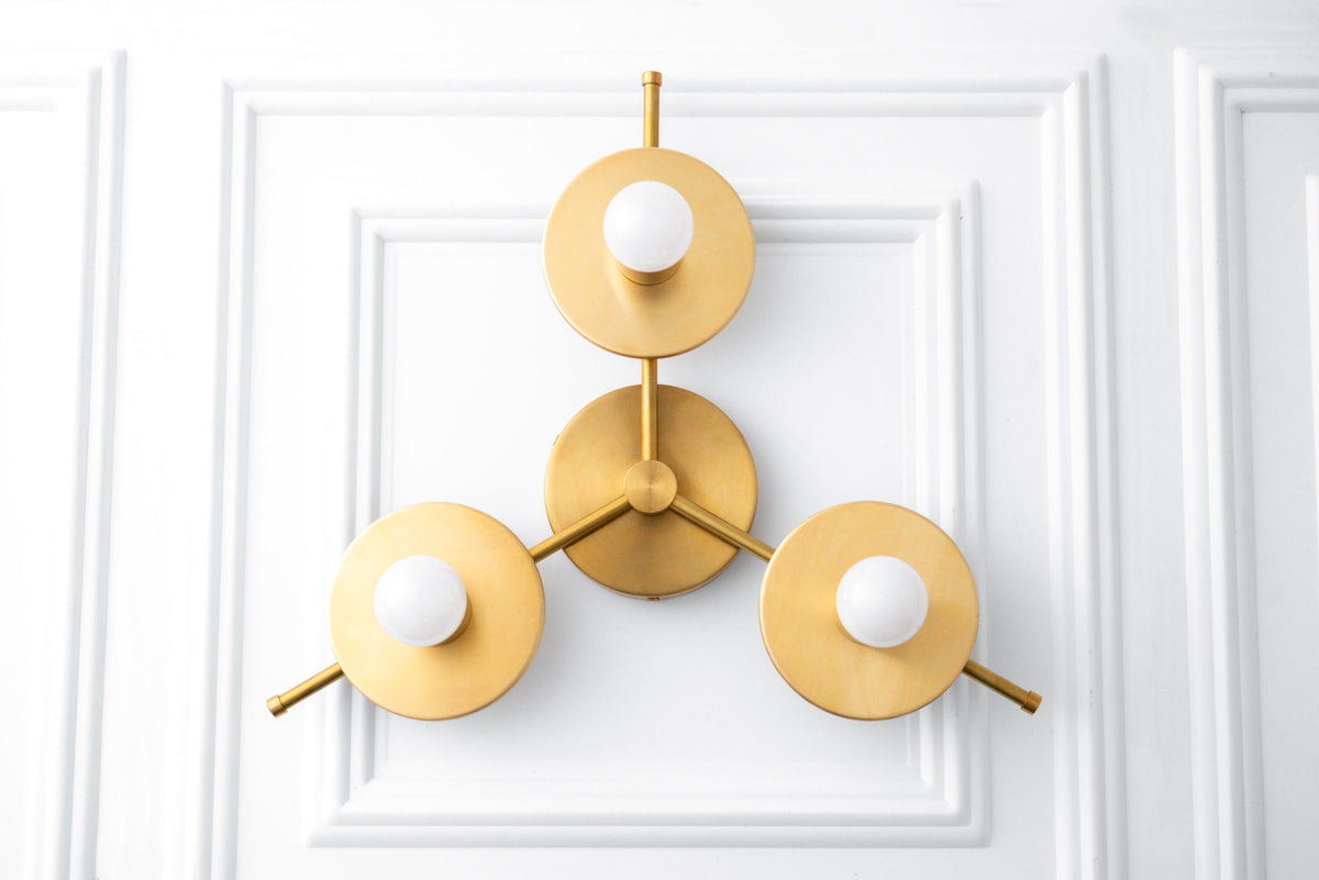 Ceiling Light - Geometric Lighting - 3 Light Ceiling Light - Dining Room Light - Model No. 9526