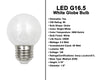 5.5 Watt - 500 Lumens - LED G16.5 White Light Bulb