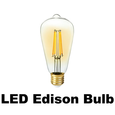7 Watt - 600 Lumens - LED Edison Bulb - 2200 Kelvin