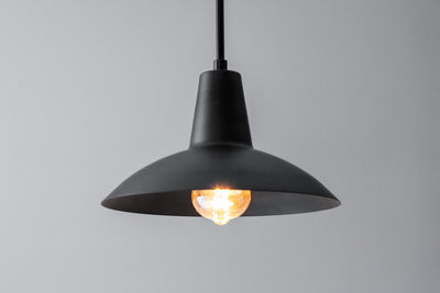 Pendant Lamp - Black Shade - Industrial Lighting - Island Lighting - Model No. 3219