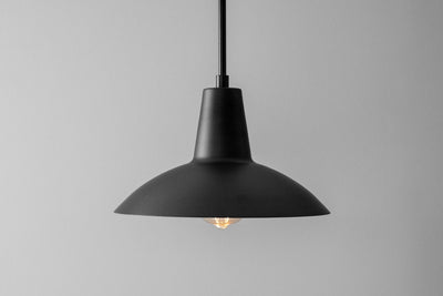 Pendant Lamp - Black Shade - Industrial Lighting - Island Lighting - Model No. 3219