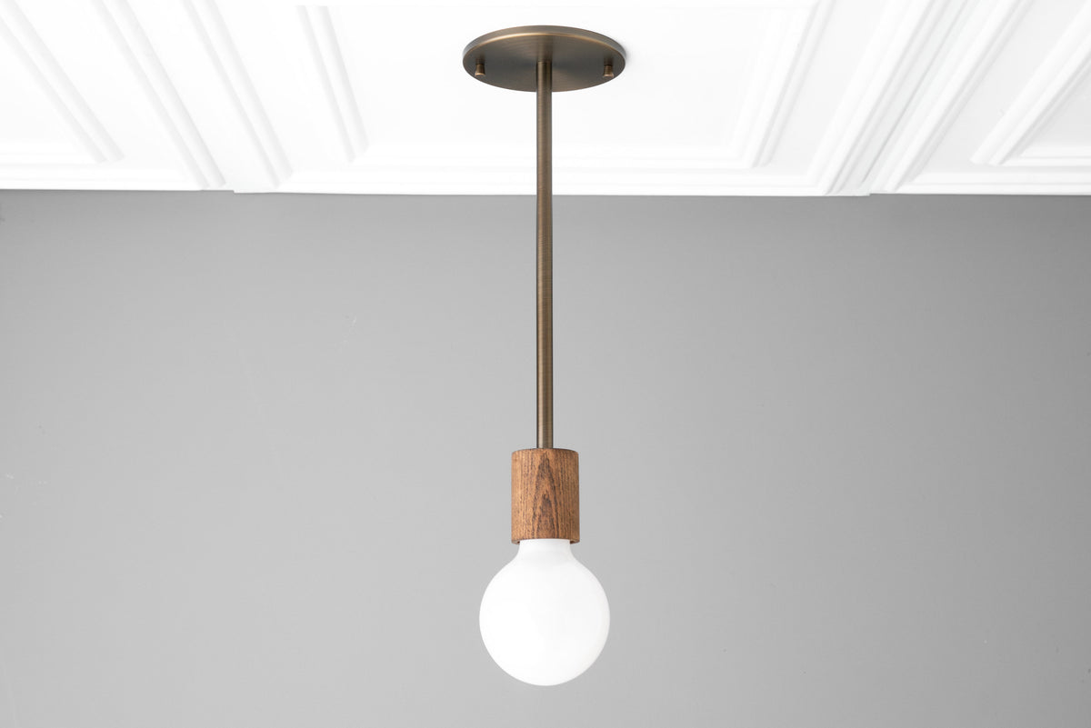 Pendant Lamp - Minimalist Lamp - Wood Pendant Light - Simple Ceiling Light - Model No. 3143