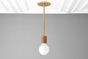 Pendant Lamp - Minimalist Lamp - Wood Pendant Light - Simple Ceiling Light - Model No. 3143