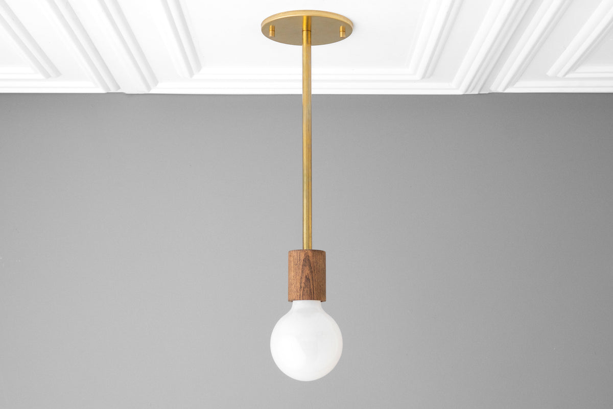 Pendant Lamp - Minimalist Lamp - Wood Pendant Light - Simple Ceiling Light - Model No. 3143