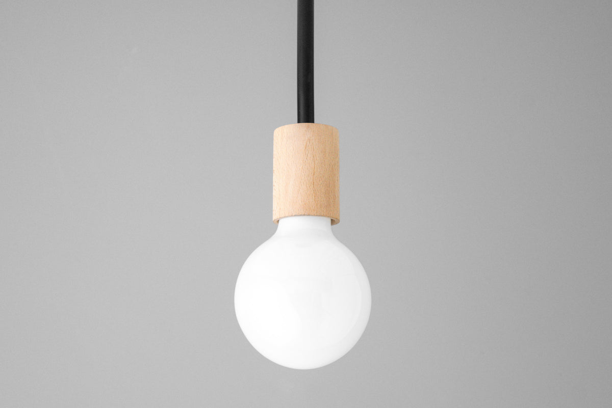 Pendant Lamp - Minimalist Lamp - Wood Pendant Light - Simple Ceiling Light - Model No. 3143