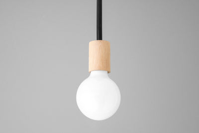 Pendant Lamp - Minimalist Lamp - Wood Pendant Light - Simple Ceiling Light - Model No. 3143