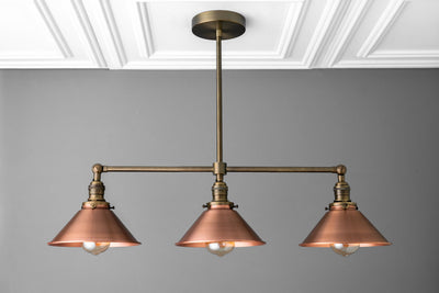 Chandelier Light-Copper Chandelier-Kitchen Lighting-Hanging Lamp - Model No. 2013