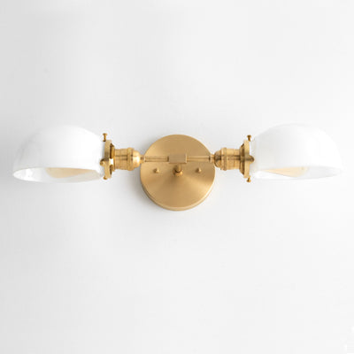 Vanity Light-Vanity Lights-Art Deco Lighting-Brass Vanity Fixture - Model No. 1734